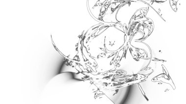 Fantezi kaotik renkli fraktal desen. Soyut Fraktal şekiller. 3D render resimde arka plan veya duvar kağıdı