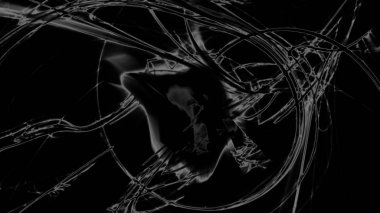 Fantezi kaotik renkli fraktal desen. Soyut Fraktal şekiller. 3D render resimde arka plan veya duvar kağıdı