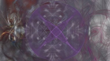 Fantezi kaotik renkli fraktal desen. Soyut Fraktal şekiller. 3D render resimde arka plan veya duvar kağıdı