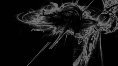 Fantezi kaotik renkli fraktal desen. Soyut Fraktal şekiller. 3D render resimde arka plan veya duvar kağıdı