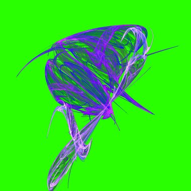 Fantezi kaotik renkli fraktal desen. Soyut Fraktal şekiller. 3D render resimde arka plan veya duvar kağıdı