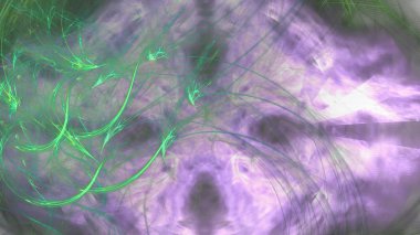 Fantezi kaotik renkli fraktal desen. Soyut Fraktal şekiller. 3D render resimde arka plan veya duvar kağıdı