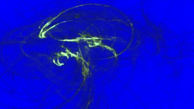 Fantezi kaotik renkli fraktal desen. Soyut Fraktal şekiller. 3D render resimde arka plan veya duvar kağıdı