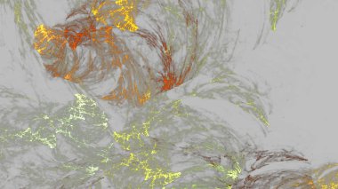 Fantezi kaotik renkli fraktal desen. Soyut Fraktal şekiller. 3D render resimde arka plan veya duvar kağıdı