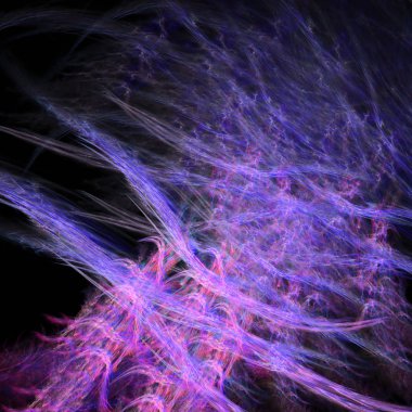 Fantezi kaotik renkli fraktal desen. Soyut Fraktal şekiller. 3D render resimde arka plan veya duvar kağıdı