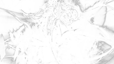 Fantezi kaotik renkli fraktal desen. Soyut Fraktal şekiller. 3D render resimde arka plan veya duvar kağıdı