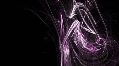 Fantezi kaotik renkli fraktal desen. Soyut Fraktal şekiller. 3D render resimde arka plan veya duvar kağıdı