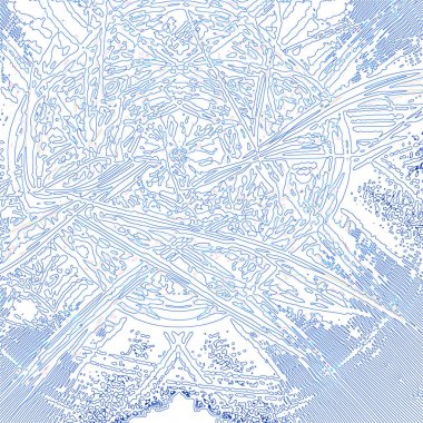 Fantezi kaotik renkli fraktal desen. Soyut Fraktal şekiller. 3D render resimde arka plan veya duvar kağıdı