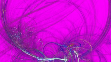 Fantezi kaotik renkli fraktal desen. Soyut Fraktal şekiller. 3D render resimde arka plan veya duvar kağıdı