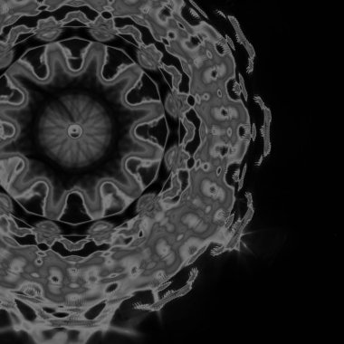 Fantezi kaotik renkli fraktal desen. Soyut Fraktal şekiller. 3D render resimde arka plan veya duvar kağıdı