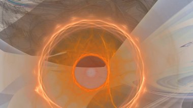 Fantezi kaotik renkli fraktal desen. Soyut Fraktal şekiller. 3D render resimde arka plan veya duvar kağıdı