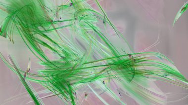 Fantezi kaotik renkli fraktal desen. Soyut Fraktal şekiller. 3D render resimde arka plan veya duvar kağıdı