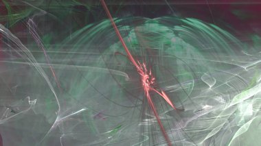 Fantezi kaotik renkli fraktal desen. Soyut Fraktal şekiller. 3D render resimde arka plan veya duvar kağıdı