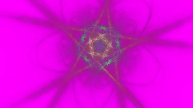 Fantezi kaotik renkli fraktal desen. Soyut Fraktal şekiller. 3D render resimde arka plan veya duvar kağıdı