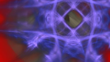 Fantezi kaotik renkli fraktal desen. Soyut Fraktal şekiller. 3D render resimde arka plan veya duvar kağıdı