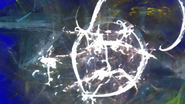 Fantezi kaotik renkli fraktal desen. Soyut Fraktal şekiller. 3D render resimde arka plan veya duvar kağıdı