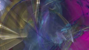 Fantezi kaotik renkli fraktal desen. Soyut Fraktal şekiller. 3D render resimde arka plan veya duvar kağıdı