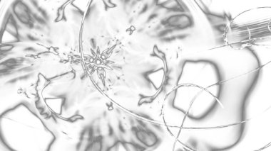 Fantezi kaotik renkli fraktal desen. Soyut Fraktal şekiller. 3D render resimde arka plan veya duvar kağıdı