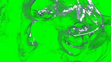 Fantezi kaotik renkli fraktal desen. Soyut Fraktal şekiller. 3D render resimde arka plan veya duvar kağıdı