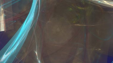 Fantezi kaotik renkli fraktal desen. Soyut Fraktal şekiller. 3D render resimde arka plan veya duvar kağıdı