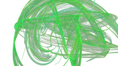 Fantezi kaotik renkli fraktal desen. Soyut Fraktal şekiller. 3D render resimde arka plan veya duvar kağıdı