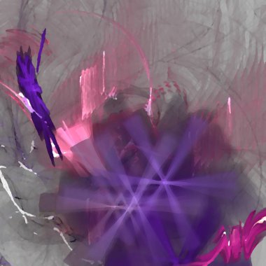 Fantezi kaotik renkli fraktal desen. Soyut Fraktal şekiller. 3D render resimde arka plan veya duvar kağıdı