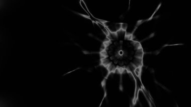 Fantezi kaotik renkli fraktal desen. Soyut Fraktal şekiller. 3D render resimde arka plan veya duvar kağıdı