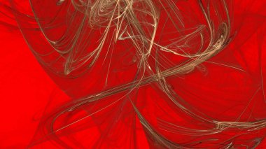 Fantezi kaotik renkli fraktal desen. Soyut Fraktal şekiller. 3D render resimde arka plan veya duvar kağıdı