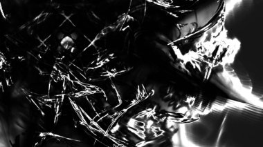 Fantezi kaotik renkli fraktal desen. Soyut Fraktal şekiller. 3D render resimde arka plan veya duvar kağıdı