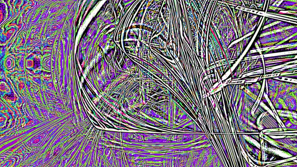 Fantasie chaotische kleurrijke fractale patroon. Abstracte fractale vormen. 3D rendering afbeelding achtergrond of behang — Stockfoto