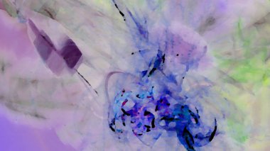 Fantezi kaotik renkli fraktal desen. Soyut Fraktal şekiller. 3D render resimde arka plan veya duvar kağıdı