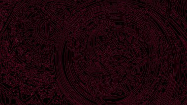 Fantezi kaotik renkli fraktal desen. Soyut Fraktal şekiller. 3D render resimde arka plan veya duvar kağıdı