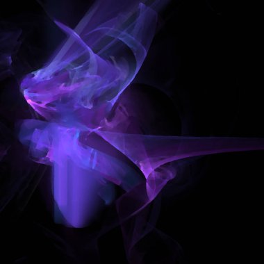 Fantezi kaotik renkli fraktal desen. Soyut Fraktal şekiller. 3D render resimde arka plan veya duvar kağıdı