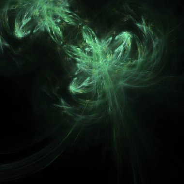 Fantezi kaotik renkli fraktal desen. Soyut Fraktal şekiller. 3D render resimde arka plan veya duvar kağıdı