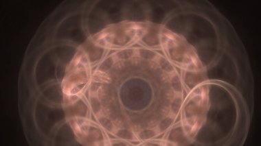 Fantezi kaotik renkli fraktal desen. Soyut Fraktal şekiller. 3D render resimde arka plan veya duvar kağıdı