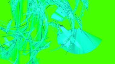 Fantezi kaotik renkli fraktal desen. Soyut Fraktal şekiller. 3D render resimde arka plan veya duvar kağıdı