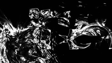 Fantezi kaotik renkli fraktal desen. Soyut Fraktal şekiller. 3D render resimde arka plan veya duvar kağıdı