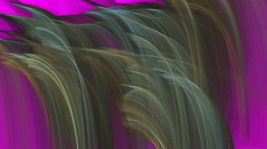 Fantezi kaotik renkli fraktal desen. Soyut Fraktal şekiller. 3D render resimde arka plan veya duvar kağıdı