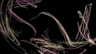 Fantezi kaotik renkli fraktal desen. Soyut Fraktal şekiller. 3D render resimde arka plan veya duvar kağıdı