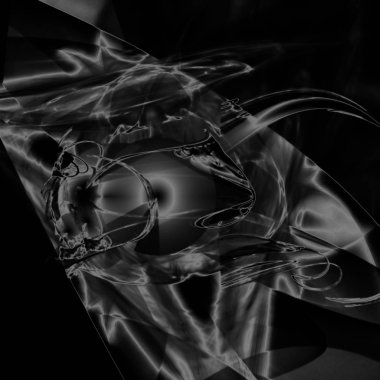 Fantezi kaotik renkli fraktal desen. Soyut Fraktal şekiller. 3D render resimde arka plan veya duvar kağıdı