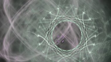 Fantezi kaotik renkli fraktal desen. Soyut Fraktal şekiller. 3D render resimde arka plan veya duvar kağıdı