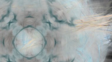 Fantezi kaotik renkli fraktal desen. Soyut Fraktal şekiller. 3D render resimde arka plan veya duvar kağıdı