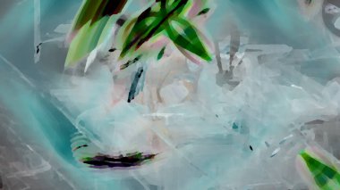 Fantezi kaotik renkli fraktal desen. Soyut Fraktal şekiller. 3D render resimde arka plan veya duvar kağıdı