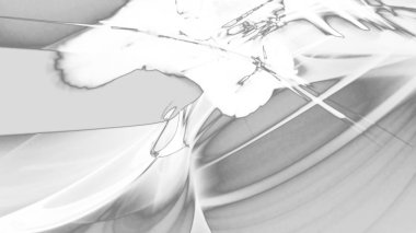 Fantezi kaotik renkli fraktal desen. Soyut Fraktal şekiller. 3D render resimde arka plan veya duvar kağıdı