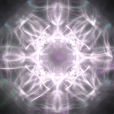 Fantezi kaotik renkli fraktal desen. Soyut Fraktal şekiller. 3D render resimde arka plan veya duvar kağıdı