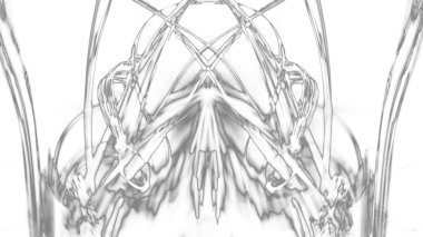 Fantezi kaotik renkli fraktal desen. Soyut Fraktal şekiller. 3D render resimde arka plan veya duvar kağıdı