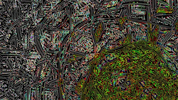 Fantasie chaotische kleurrijke fractale patroon. Abstracte fractale vormen. 3D rendering afbeelding achtergrond of behang — Stockfoto