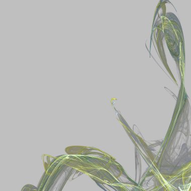 Fantezi kaotik renkli fraktal desen. Soyut Fraktal şekiller. 3D render resimde arka plan veya duvar kağıdı