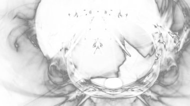 Fantezi kaotik renkli fraktal desen. Soyut Fraktal şekiller. 3D render resimde arka plan veya duvar kağıdı