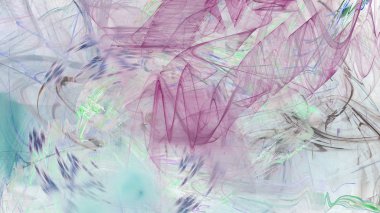 Fantezi kaotik renkli fraktal desen. Soyut Fraktal şekiller. 3D render resimde arka plan veya duvar kağıdı